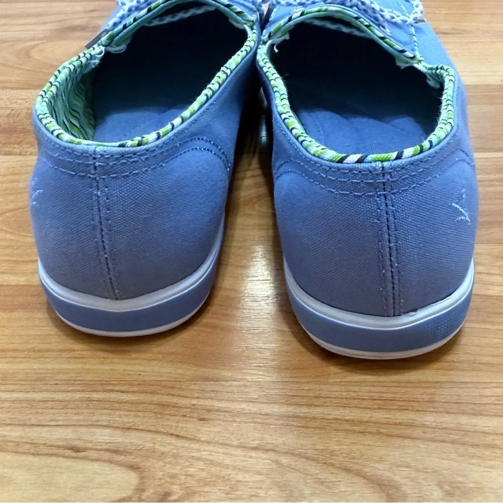Grasshoppers Casual‎ Blue Canvas Loafers Size 7.5 XW